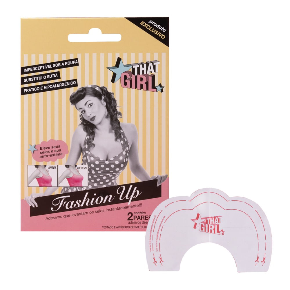 Adesivo Seios Fashion Up Neutro 2 Pares That Girl Levanta Seios