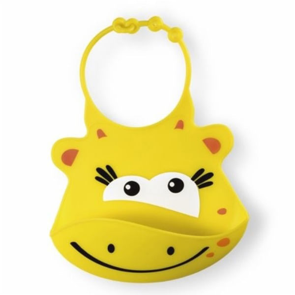 Babador Girafa para Bebê de Silicone Multikids
