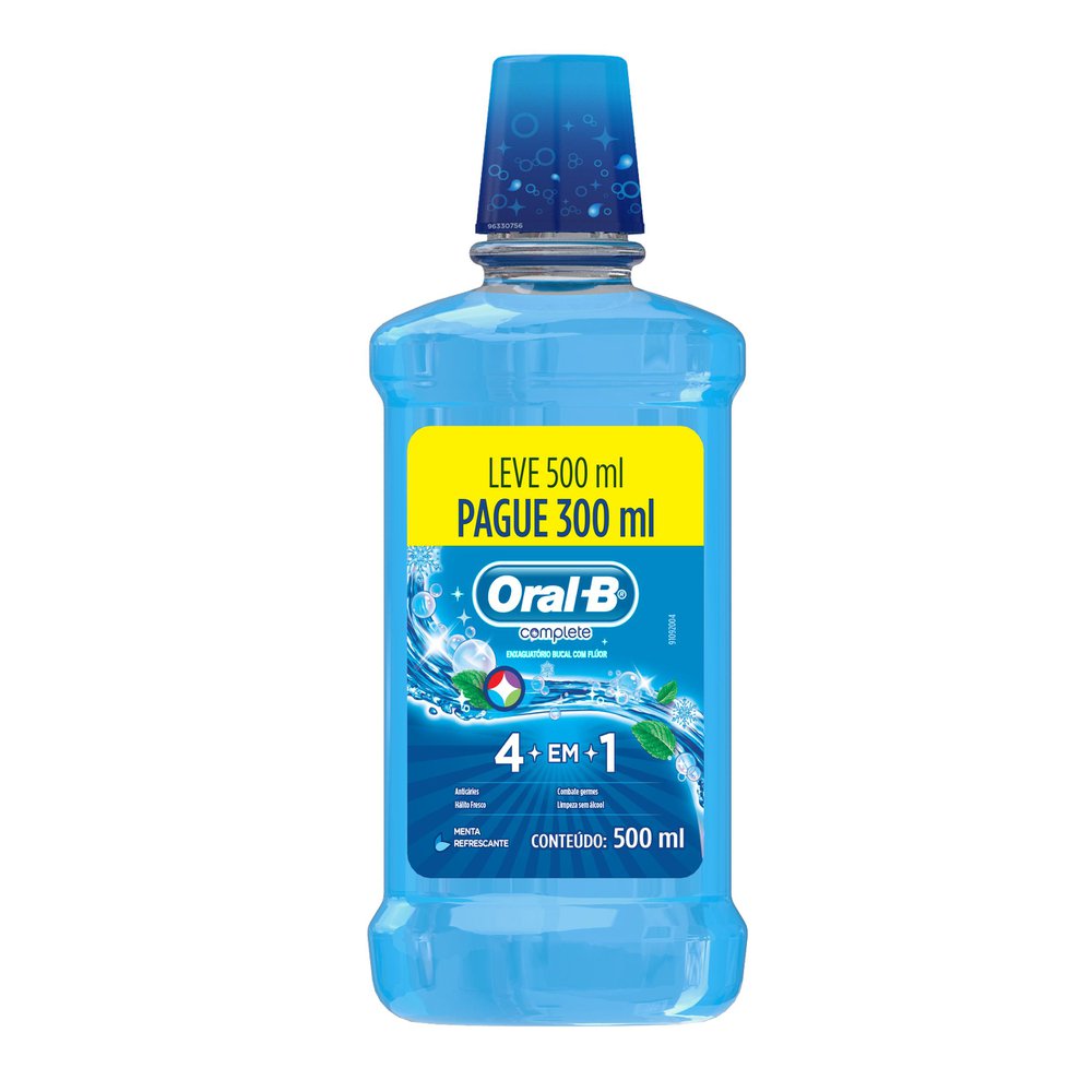 Antisséptico Bucal Complete 500ml Menta com Flúor Oral-B