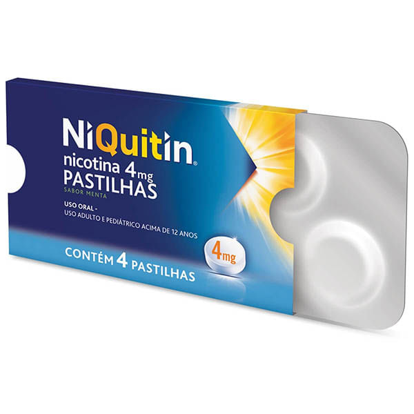 NiQuitin 4mg Perrigo 4 pastilhas sabor menta