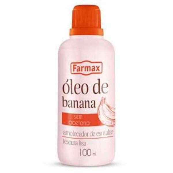 Óleo Diluente para Esmaltes Banana Acetinado 100ml Farmax Óleo Farmax Banana 100Ml - Farmax