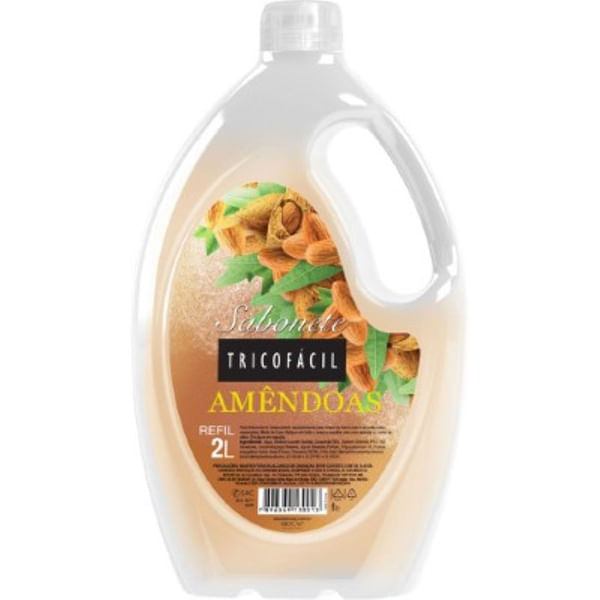 Sabonete Líquido Amêndoas 2L Tricofacil Sabonete Amêndoas Tricofacil 2L - Tricofacil