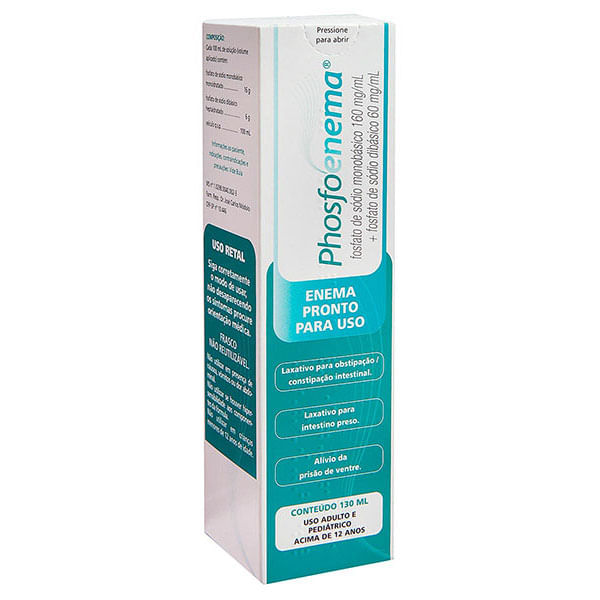 Laxante Phosfoenema Cristália 160mg/ml + 60mg/ml Solução para Enema 130ml