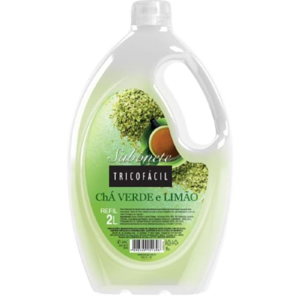 Sabonete Líquido Chá Verde e Limão 2L Tricofacil Sabonete Líquido Tricofacil Cha Verde 2L - Tricofacil