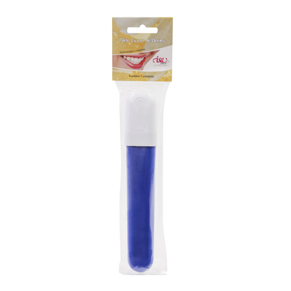Porta Escova de Dentes Perfumado Viagem Azul e Branco London