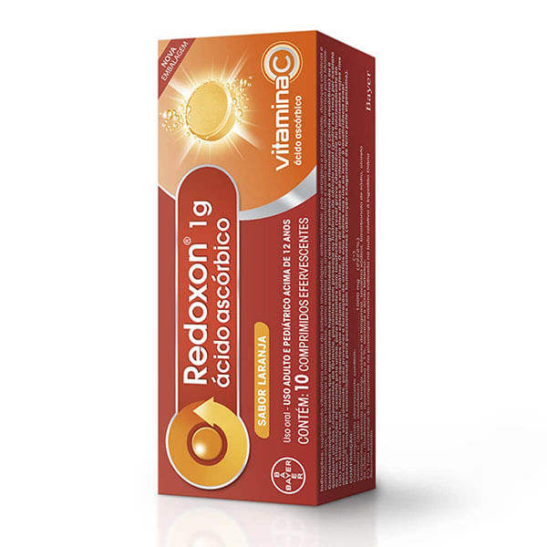 Redoxon Sabor Laranja 1g 10 Comprimidos Eferv