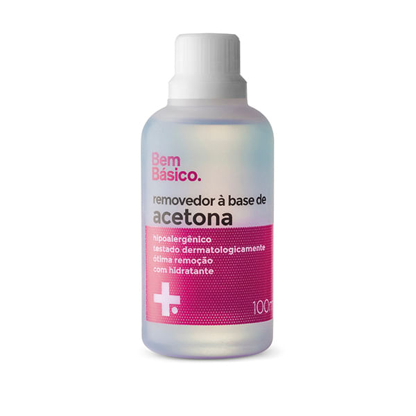 Removedor Esmalte Acetona Bem Básico 100Ml - Bem Básico - Imagem 2