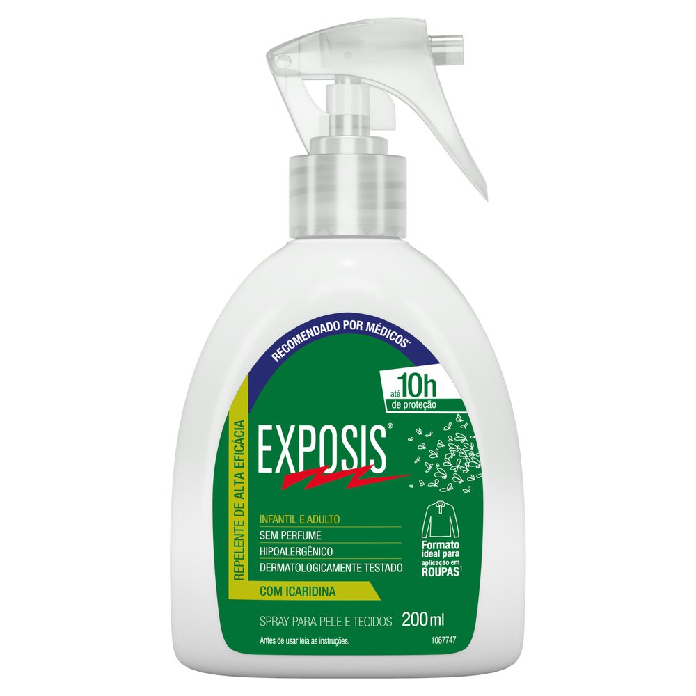 Repelente Aerossol Gatilho 200ml Exposis Sem Fragrância