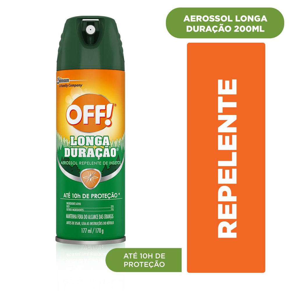 Repelente Aerossol Rep Off Longa Duração 177ml 10h - Off