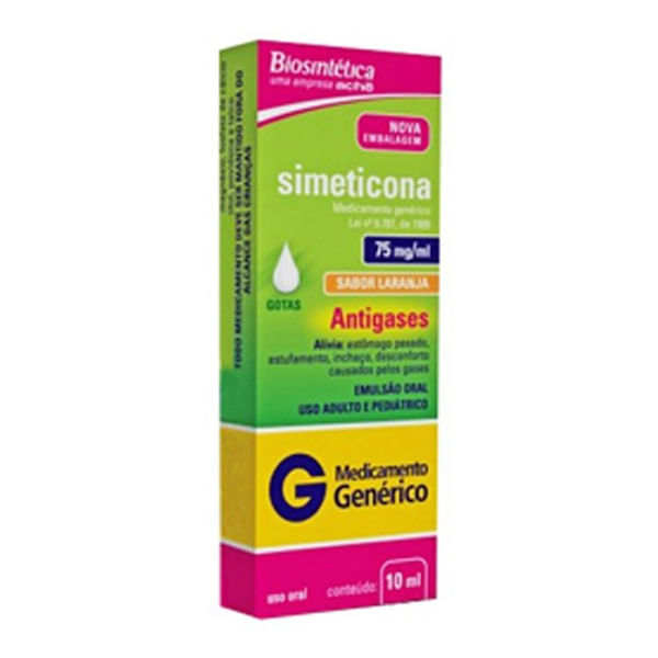 Simeticona 75Mg Sl Or 10Ml - Genérico - Biosintética