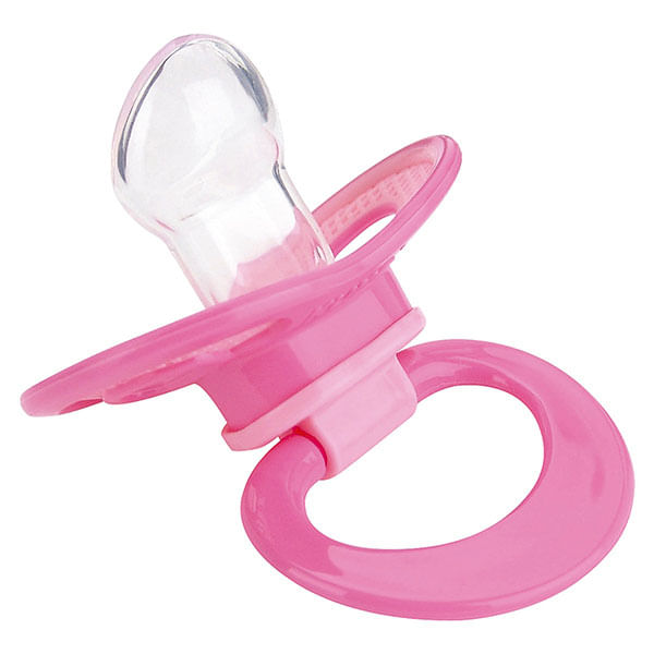 Chupeta infantil Kuka N02 Super Ventilada 6m+ Ortodôntica Silicone Rosa sem BPA