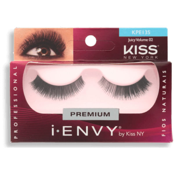 Cílios Postiços I-Envy Juicy V02 KPE13S Fios Naturais - Kiss NY