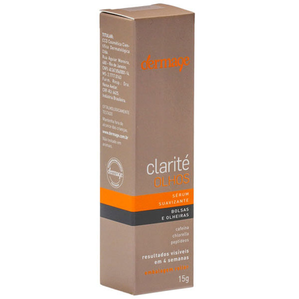 Clarite Bolsas E Olheiras 15G - Dermage