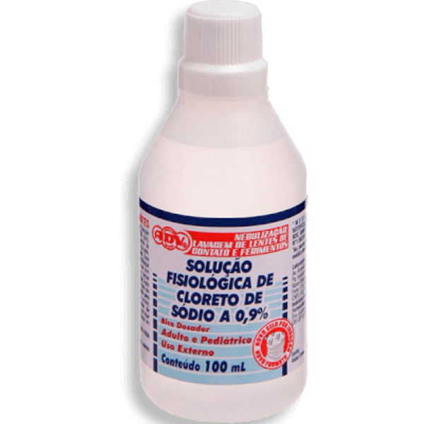 Soro Fisiologico Adv Cloreto Sod 0,9% Bico Dose 100Ml - Adv