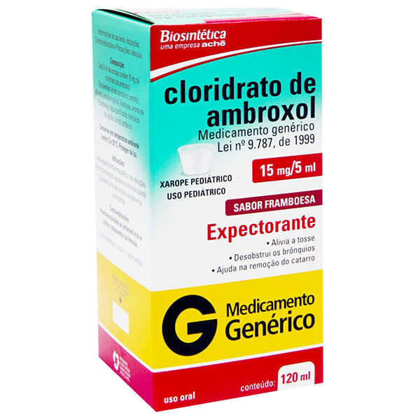 Cloridrato De Ambroxol 3Mg/Ml Xarope Pediátrico 120Ml - Biosintética