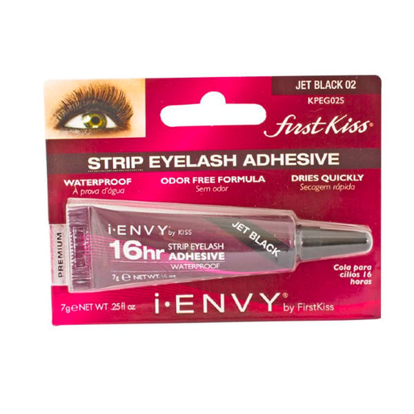 Cola para Cílios I-Envy Longa Duração 16H KPEG02S Preto Kiss NY Cola Cilios I-Envy Longa Duracao 16H Kpeg02S - First Kiss