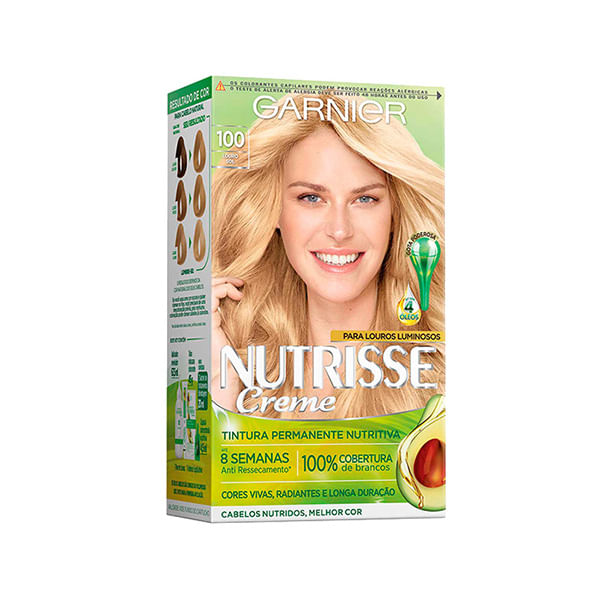 Coloração Permanente Nutrisse 100 Sol 1 Kit Tintura Garnier Nutrisse 100 Sol - Nutrisse