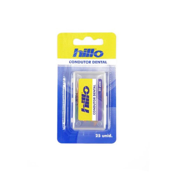 Condutor Dental Hilloçãom 25 unidades amarelo e azul Hillo Condutor Dental Hilloçãom 25