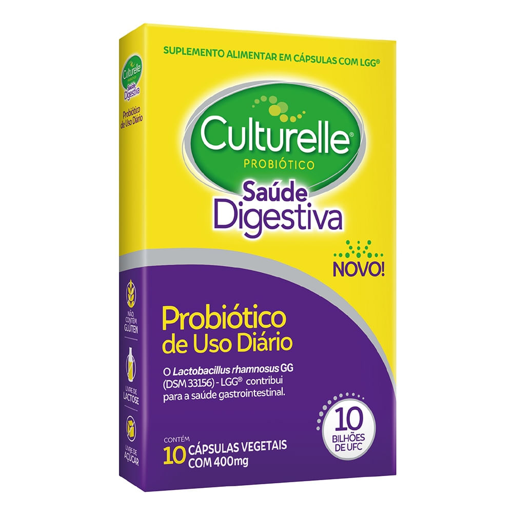 Culturelle Probiótico Saúde Digestiva - 10 Cápsulas