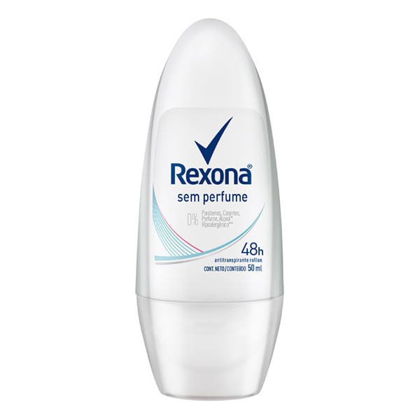 Desodorante Antitranspirante Roll-On Women 50ml Sem Perfume Rexona Desodorante Rexona Rollon Women S/Perf 50Ml - Rexona Women