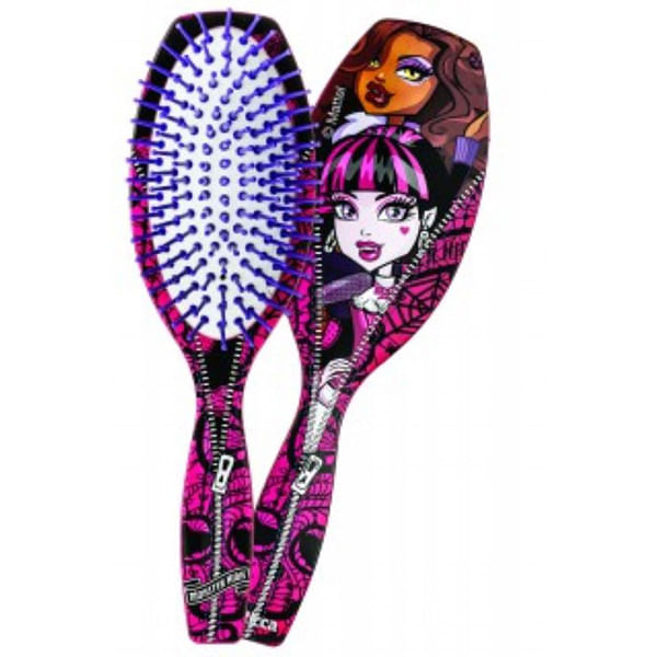Escova Raquete Racket 1181 Rosa e Roxo Estampada Draculaura Frankie Belliz Escova Belliz Draculaura/Frankie Racket 1181 - Belliz