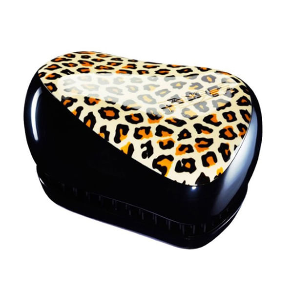 Escova Compacta Desembaraçante Compact Styler Leopard Print Tangle Teezer Escova Compacto Leopard Print - Tangle Teezer