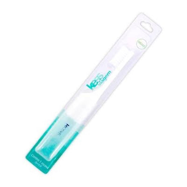 Escova de Dentes Viagem Branco com Estojo Verde Ricca Escova De Dentes Ricca Viagem - Ricca