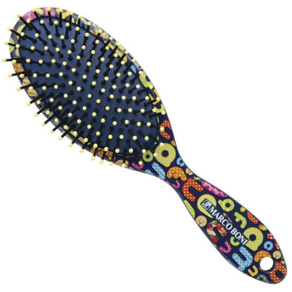 Escova de Cabelo Oval Almofada Teen 7912 Sortida Nylon Pequena Marcoboni