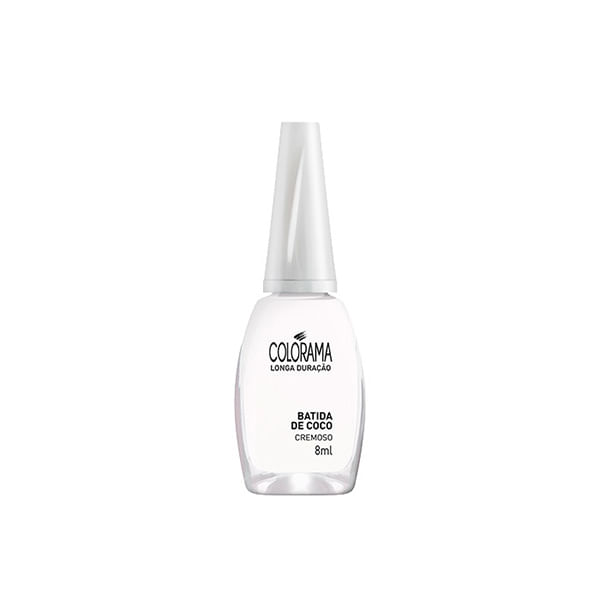 Esmalte Cremosa Batida de Coco 8ml Colorama Esmalte Colorama Cremosa Batida Coco 8Ml - Colorama