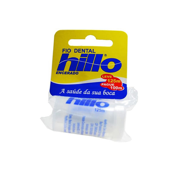 Fio dental com cera 100m menta poliamida Hillo Fio Dental Hillo 100Mt - Hillo