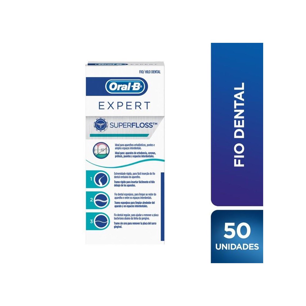Fio Dental Oral B Super Floss 50Un - Oral B
