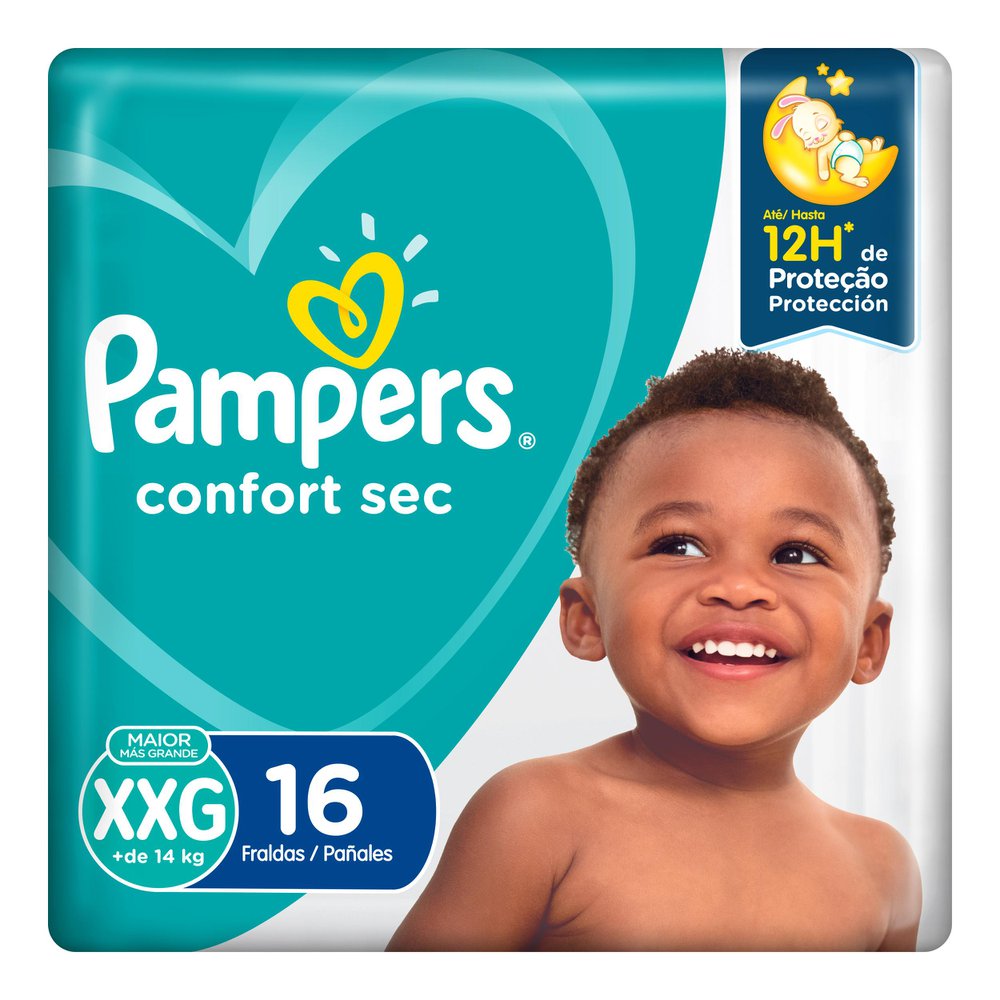 Fralda Pampers Confort Sec 16 unidades XXG