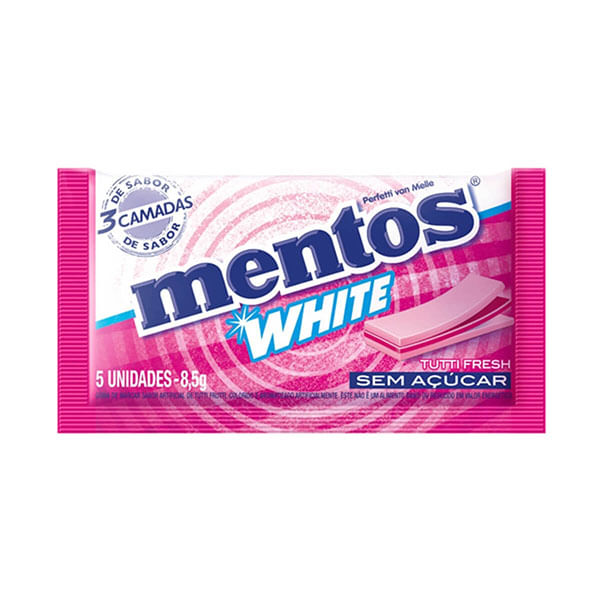 Goma De Mascar Mentos Pure Fruit Tutti Frutti Fruttisach - Mentos