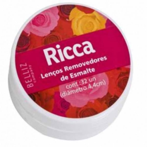 Lenço Umedecido Removedor de Esmalte Sem Acetona Ref. 3705 32un Ricca