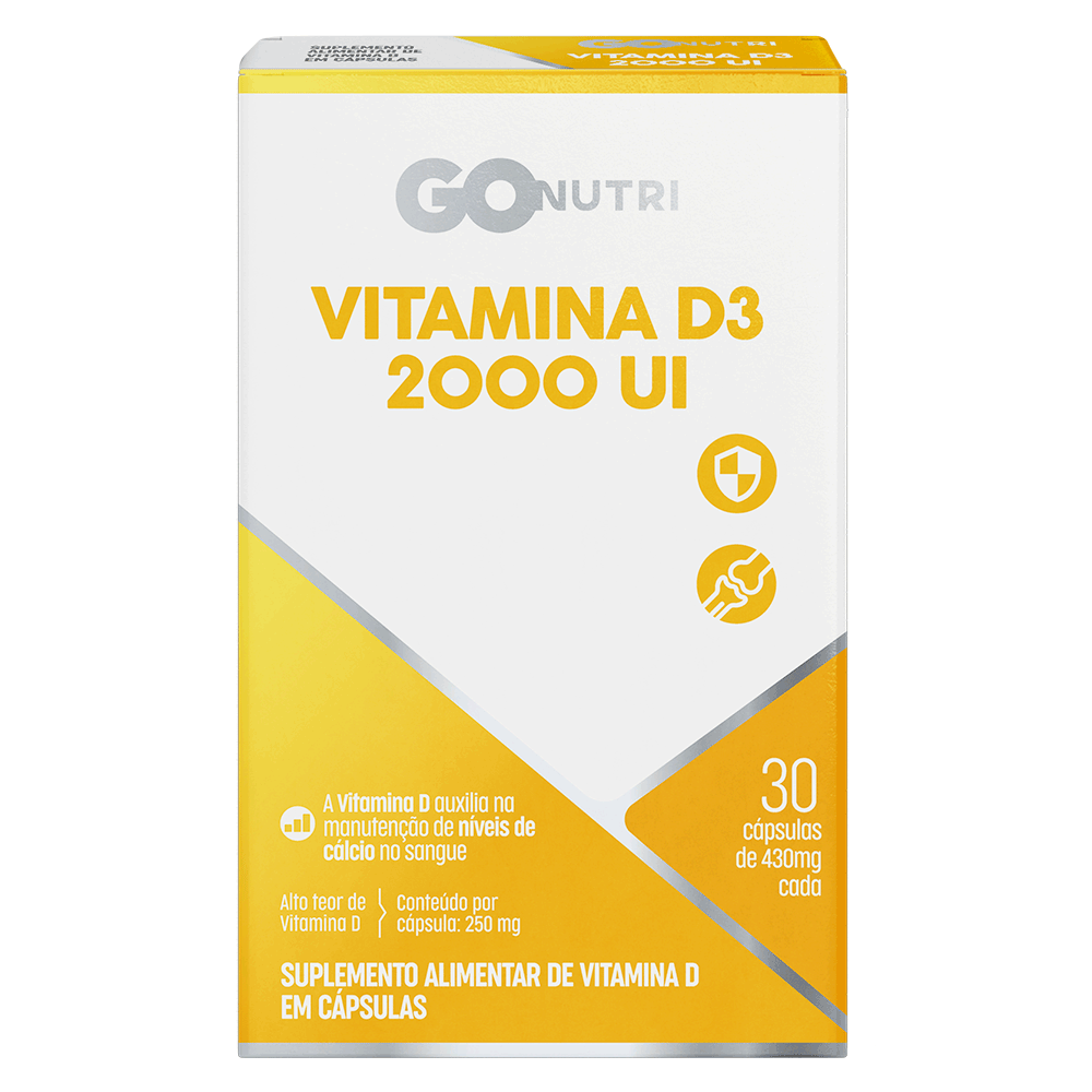 GOnutri Vitamina D3 2000Ui C/ 30 Comprimidos