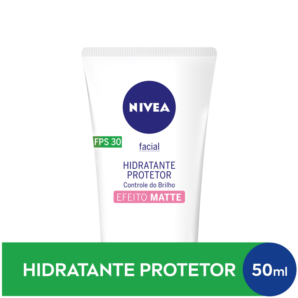 Hidratante Protetor Facial Controle do Brilho Oleosidade Efeito Matte FPS30 50ml Nivea