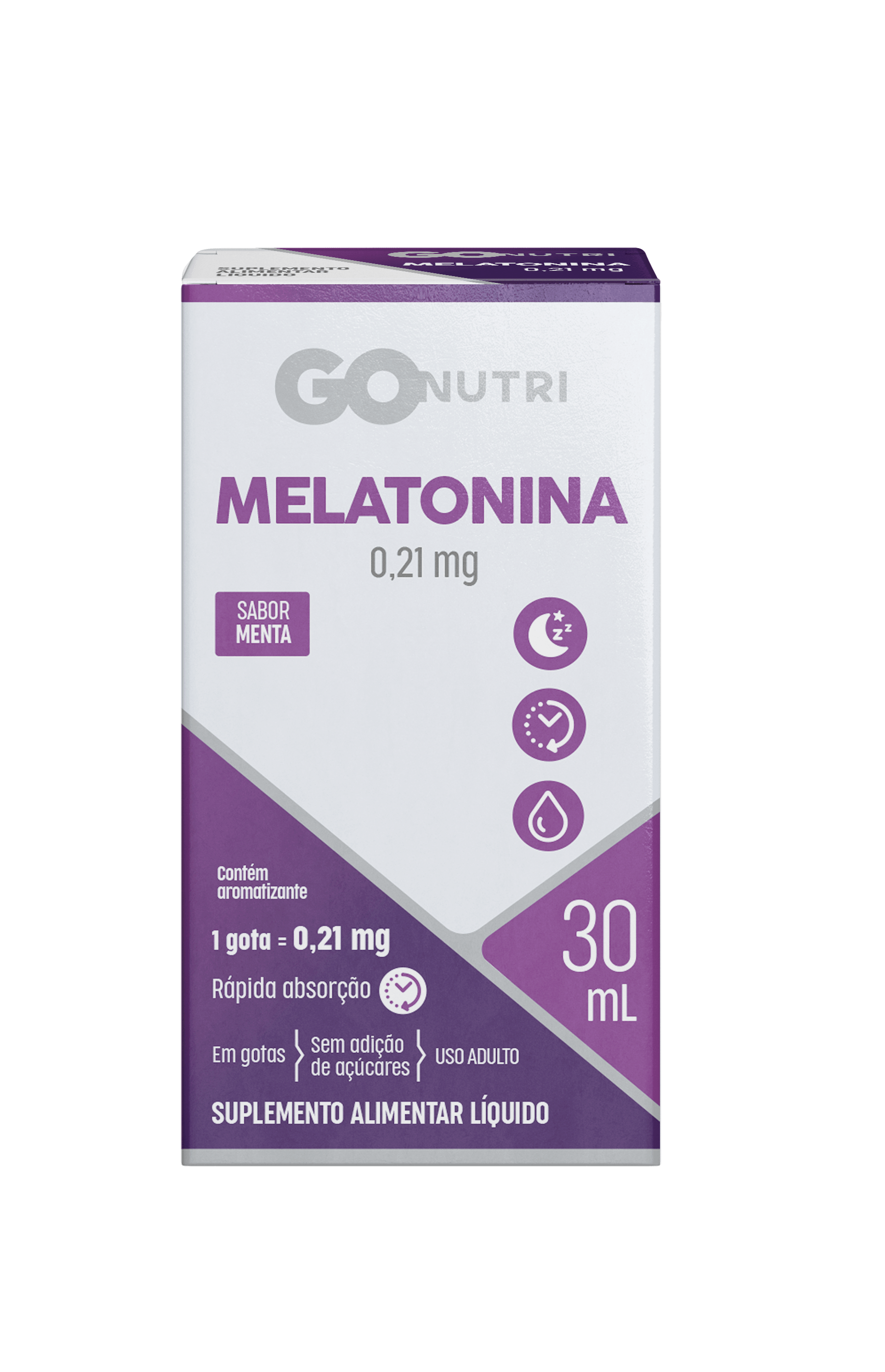 Suplemento Alimentar GOnutri Melatonina em Gotas Menta - 30ml