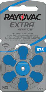 Bateria para Aparelho Auditivo Extra Advanced 675 6un Rayovac