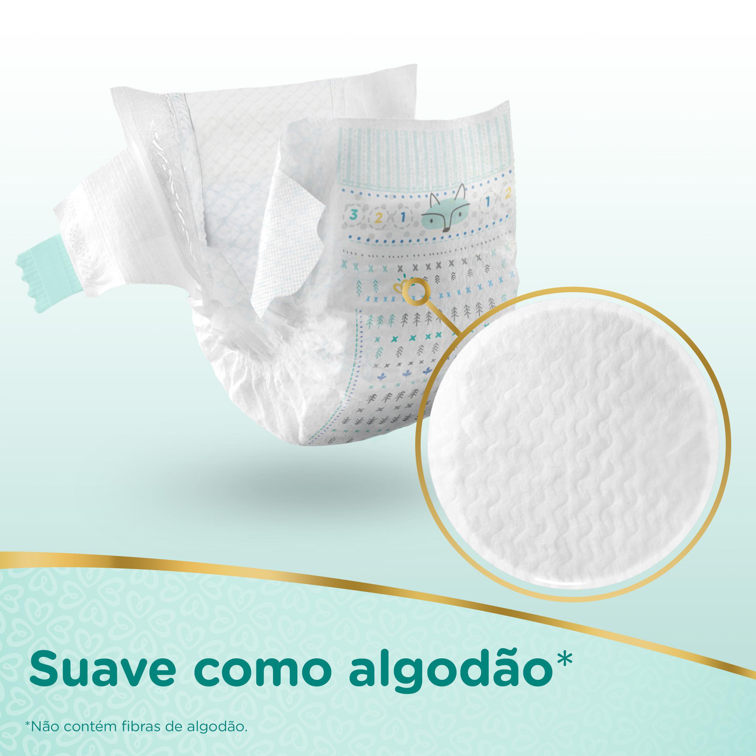 Pampers Fralda Hipoalergênica Alta Absorção 12h Premium Care G 68 Unidades - Imagem 4