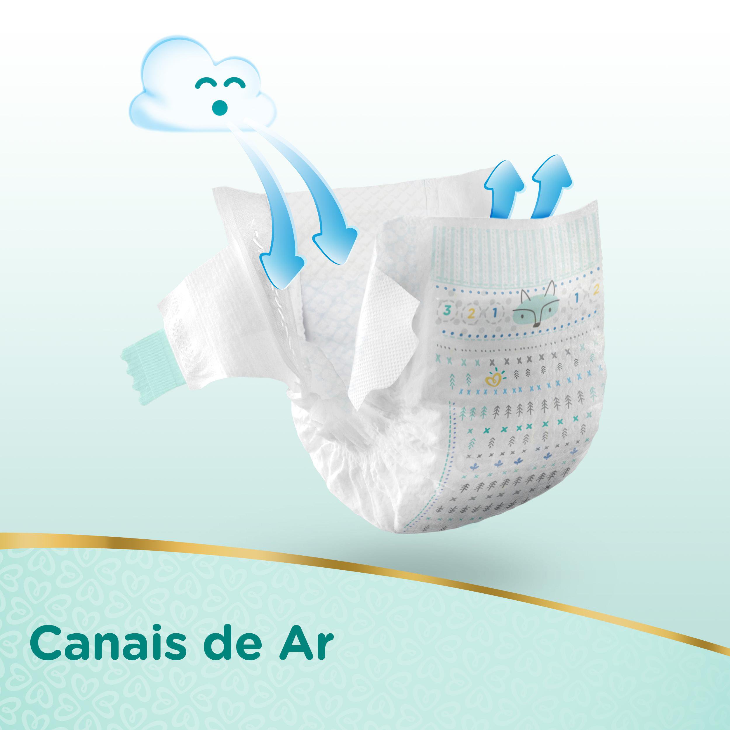Pampers Fralda Hipoalergênica Alta Absorção 12h Premium Care G 68 Unidades - Imagem 5