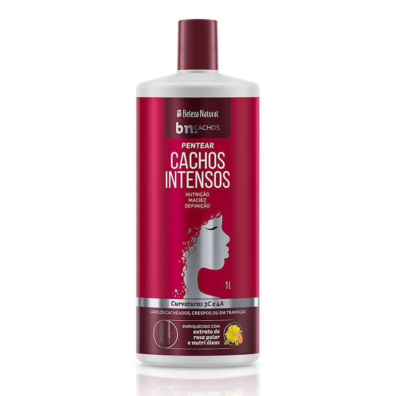 Creme Pentear Beleza Natural Cachos Int 1000Ml - Beleza Natural