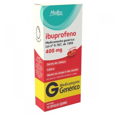 Ibuprofeno 400Mg 10 Cápsulas - Medley