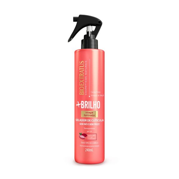 Selador de Cutícula Mais Brilho Spray 240ml Bio Extratus Sel Cuticula Bio Extratus Mais Brilho 240Ml
