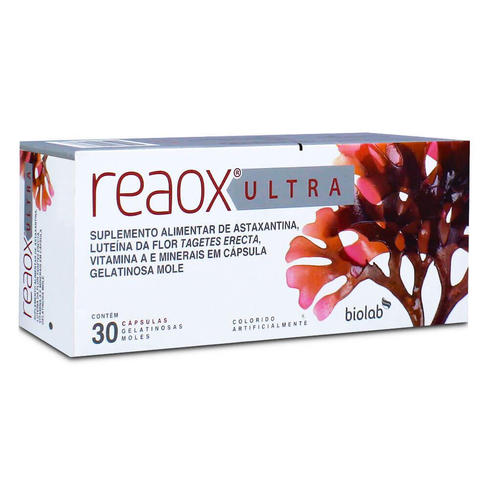 Suplemento Antioxidante Reaox Ultra Biolab 3G Cápsula 30 Unidades