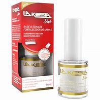 Base e Esmalte Fortalecedor de Unhas Lakesia Duo Branco Quinoa 9ml Genomma
