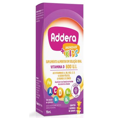 Addera +Imunidade Kids 600Ui Gts 75Ml