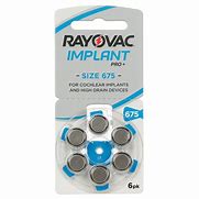 Bateria para implante coclear 675 6un Rayovac