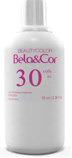 Água Oxigenada 30 Volumes 70ml Bela e Cor