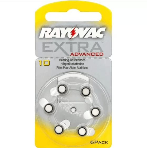 Bateria auditiva Rayovac Extra Tamanho 10 6 unidades 1,45V