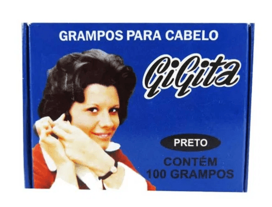 Grampo Cabelo Gigita Preto N5 100un London